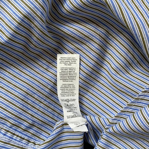 Gap Premium Slim Fit Long Sleeve Button Up Dress Shirt Collared Size Large - Picture 4 of 9